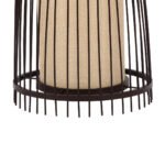 GLOBOSTAR® AZORES 01754 Boho Επιδαπέδιο Φωτιστικό με Ντουί 1 x E27 AC 220-240V IP20 - Καφέ & Μπεζ - Μ30 x Π30 x Υ90cm - Image 7