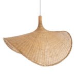 GLOBOSTAR® CUBA 01767 Boho Κρεμαστό Φωτιστικό Οροφής με Ντουί 1 x E27 AC 220-240V IP20 - Μπεζ - Μ80 x Π80 x Υ49cm - Image 7