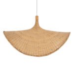 GLOBOSTAR® CUBA 01767 Boho Κρεμαστό Φωτιστικό Οροφής με Ντουί 1 x E27 AC 220-240V IP20 - Μπεζ - Μ80 x Π80 x Υ49cm - Image 8