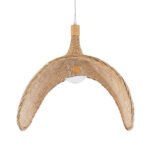 GLOBOSTAR® CUBA 01767 Boho Κρεμαστό Φωτιστικό Οροφής με Ντουί 1 x E27 AC 220-240V IP20 - Μπεζ - Μ80 x Π80 x Υ49cm - Image 9