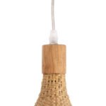 GLOBOSTAR® CUBA 01767 Boho Κρεμαστό Φωτιστικό Οροφής με Ντουί 1 x E27 AC 220-240V IP20 - Μπεζ - Μ80 x Π80 x Υ49cm - Image 10