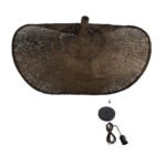 GLOBOSTAR® CUBA 01768 Boho Κρεμαστό Φωτιστικό Οροφής με Ντουί 1 x E27 AC 220-240V IP20 - Καφέ - Μ80 x Π80 x Υ49cm - Image 12