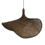 GLOBOSTAR® CUBA 01768 Boho Κρεμαστό Φωτιστικό Οροφής με Ντουί 1 x E27 AC 220-240V IP20 - Καφέ - Μ80 x Π80 x Υ49cm - Image 7