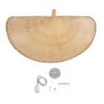 GLOBOSTAR® CUBA 01769 Boho Κρεμαστό Φωτιστικό Οροφής με Ντουί 1 x E27 AC 220-240V IP20 - Μπεζ - Μ100 x Π100 x Υ55cm - Image 12