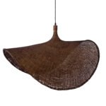 GLOBOSTAR® CUBA 01770 Boho Κρεμαστό Φωτιστικό Οροφής με Ντουί 1 x E27 AC 220-240V IP20 - Καφέ - Μ100 x Π100 x Y55cm - Image 7