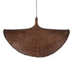 GLOBOSTAR® CUBA 01770 Boho Κρεμαστό Φωτιστικό Οροφής με Ντουί 1 x E27 AC 220-240V IP20 - Καφέ - Μ100 x Π100 x Y55cm - Image 8