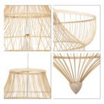 GLOBOSTAR® HIBISCUS 01781 Boho Κρεμαστό Φωτιστικό Οροφής με Ντουί 1 x E27 AC 220-240V IP20 - Μπεζ - Μ100 x Π100 x Υ100cm - Image 8