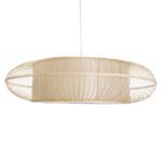 GLOBOSTAR® HIBISCUS 01782 Boho Κρεμαστό Φωτιστικό Οροφής με Ντουί 3 x E27 AC 220-240V IP20 - Μπεζ - Μ120 x Π120 x Y31cm - Image 5