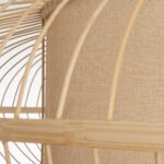 GLOBOSTAR® HIBISCUS 01782 Boho Κρεμαστό Φωτιστικό Οροφής με Ντουί 3 x E27 AC 220-240V IP20 - Μπεζ - Μ120 x Π120 x Y31cm - Image 9