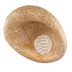 GLOBOSTAR® CARIBBEAN 01784 Μοντέρνο Κρεμαστό Φωτιστικό Οροφής με Ντουί 1 x E27 AC 220-240V IP20 - Μπεζ - Μ80 x Π80 x Υ35cm - Image 6