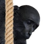 GLOBOSTAR® APES 01801 Μοντέρνο Κρεμαστό Φωτιστικό Οροφής με Ντουί 1 x E27 AC 220-240V IP20 - Μαύρο & Μπεζ - Μ26 x Π28 x Υ69cm - Image 5