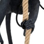 GLOBOSTAR® APES 01801 Μοντέρνο Κρεμαστό Φωτιστικό Οροφής με Ντουί 1 x E27 AC 220-240V IP20 - Μαύρο & Μπεζ - Μ26 x Π28 x Υ69cm - Image 6