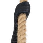 GLOBOSTAR® APES 01801 Μοντέρνο Κρεμαστό Φωτιστικό Οροφής με Ντουί 1 x E27 AC 220-240V IP20 - Μαύρο & Μπεζ - Μ26 x Π28 x Υ69cm - Image 9