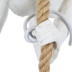 GLOBOSTAR® APES 01802 Μοντέρνο Κρεμαστό Φωτιστικό Οροφής με Ντουί 1 x E27 AC 220-240V IP20 - Λευκό & Μπεζ - Μ26 x Π28 x Υ69cm - Image 6