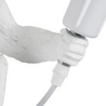 GLOBOSTAR® APES 01802 Μοντέρνο Κρεμαστό Φωτιστικό Οροφής με Ντουί 1 x E27 AC 220-240V IP20 - Λευκό & Μπεζ - Μ26 x Π28 x Υ69cm - Image 7