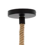 GLOBOSTAR® APES 01803 Μοντέρνο Κρεμαστό Φωτιστικό Οροφής με Ντουί 1 x E27 AC 220-240V IP20 - Χρυσό & Μπεζ - Μ26 x Π28 x Υ69cm - Image 9