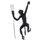 GLOBOSTAR® APES 01804 Μοντέρνο Φωτιστικό Τοίχου - Απλίκα με Ντουί 1 x E27 AC 220-240V IP20 - Μαύρο - Μ34 x Π31 x Υ61cm - Image 4