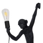 GLOBOSTAR® APES 01804 Μοντέρνο Φωτιστικό Τοίχου - Απλίκα με Ντουί 1 x E27 AC 220-240V IP20 - Μαύρο - Μ34 x Π31 x Υ61cm - Image 6