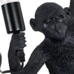 GLOBOSTAR® APES 01804 Μοντέρνο Φωτιστικό Τοίχου - Απλίκα με Ντουί 1 x E27 AC 220-240V IP20 - Μαύρο - Μ34 x Π31 x Υ61cm - Image 7