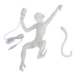 GLOBOSTAR® APES 01805 Μοντέρνο Φωτιστικό Τοίχου - Απλίκα με Ντουί 1 x E27 AC 220-240V IP20 - Λευκό - Μ34 x Π31 x Υ61cm - Image 12