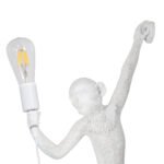 GLOBOSTAR® APES 01805 Μοντέρνο Φωτιστικό Τοίχου - Απλίκα με Ντουί 1 x E27 AC 220-240V IP20 - Λευκό - Μ34 x Π31 x Υ61cm - Image 6