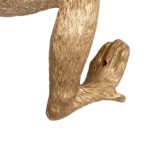 GLOBOSTAR® APES 01806 Μοντέρνο Φωτιστικό Τοίχου - Απλίκα με Ντουί 1 x E27 AC 220-240V IP20 - Χρυσό & Μαύρο - Μ34 x Π31 x Υ61cm - Image 11