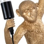 GLOBOSTAR® APES 01806 Μοντέρνο Φωτιστικό Τοίχου - Απλίκα με Ντουί 1 x E27 AC 220-240V IP20 - Χρυσό & Μαύρο - Μ34 x Π31 x Υ61cm - Image 7