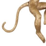 GLOBOSTAR® APES 01806 Μοντέρνο Φωτιστικό Τοίχου - Απλίκα με Ντουί 1 x E27 AC 220-240V IP20 - Χρυσό & Μαύρο - Μ34 x Π31 x Υ61cm - Image 8