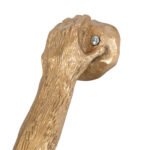 GLOBOSTAR® APES 01806 Μοντέρνο Φωτιστικό Τοίχου - Απλίκα με Ντουί 1 x E27 AC 220-240V IP20 - Χρυσό & Μαύρο - Μ34 x Π31 x Υ61cm - Image 10