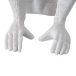 GLOBOSTAR® APES 01808 Μοντέρνο Επιτραπέζιο Φωτιστικό Πορτατίφ με Ντουί 1 x E27 AC 220-240V IP20 - Λευκό - Μ30 x Π27 x Υ30cm - Image 7