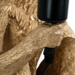 GLOBOSTAR® APES 01809 Μοντέρνο Επιτραπέζιο Φωτιστικό Πορτατίφ με Ντουί 1 x E27 AC 220-240V IP20 - Χρυσό - Μ30 x Π27 x Υ30cm - Image 8