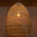 GLOBOSTAR® MALIBU 01813 Boho Κρεμαστό Φωτιστικό Οροφής με Ντουί 1 x E27 AC 220-240V IP20 - Μπεζ - Μ120 x Π120 x Υ156cm - Image 3