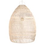 GLOBOSTAR® MALIBU 01813 Boho Κρεμαστό Φωτιστικό Οροφής με Ντουί 1 x E27 AC 220-240V IP20 - Μπεζ - Μ120 x Π120 x Υ156cm - Image 7