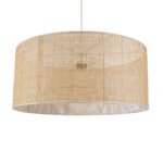 GLOBOSTAR® YOTTO 01823 Boho Κρεμαστό Φωτιστικό Οροφής με Ντουί 3 x E27 AC 220-240V IP20 - Μπεζ - Μ90 x Π90 x Υ40cm - Image 2