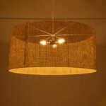 GLOBOSTAR® YOTTO 01823 Boho Κρεμαστό Φωτιστικό Οροφής με Ντουί 3 x E27 AC 220-240V IP20 - Μπεζ - Μ90 x Π90 x Υ40cm - Image 3