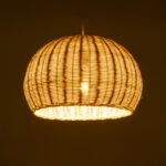 GLOBOSTAR® RAITO 01824 Boho Κρεμαστό Φωτιστικό Οροφής με Ντουί 1 x E27 AC 220-240V IP20 - Μπεζ - Μ40 x Π40 x Υ25cm - Image 3