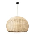 GLOBOSTAR® RAITO 01825 Boho Κρεμαστό Φωτιστικό Οροφής με Ντουί 1 x E27 AC 220-240V IP20 - Μπεζ - Μ60 x Π60 x Υ40cm - Image 4