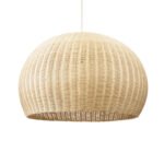 GLOBOSTAR® RAITO 01826 Boho Κρεμαστό Φωτιστικό Οροφής με Ντουί 1 x E27 AC 220-240V IP20 - Μπεζ - Μ100 x Π100 x Υ63cm - Image 2