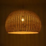 GLOBOSTAR® RAITO 01826 Boho Κρεμαστό Φωτιστικό Οροφής με Ντουί 1 x E27 AC 220-240V IP20 - Μπεζ - Μ100 x Π100 x Υ63cm - Image 3