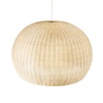 GLOBOSTAR® RAITO 01826 Boho Κρεμαστό Φωτιστικό Οροφής με Ντουί 1 x E27 AC 220-240V IP20 - Μπεζ - Μ100 x Π100 x Υ63cm - Image 7