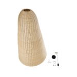 GLOBOSTAR® MAHANA 01827 Boho Κρεμαστό Φωτιστικό Οροφής με Ντουί 1 x E27 AC 220-240V IP20 - Μπεζ - Μ80 x Π80 x Υ130cm - Image 10