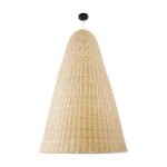 GLOBOSTAR® MAHANA 01827 Boho Κρεμαστό Φωτιστικό Οροφής με Ντουί 1 x E27 AC 220-240V IP20 - Μπεζ - Μ80 x Π80 x Υ130cm - Image 4