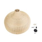 GLOBOSTAR® AFURU 01829 Boho Κρεμαστό Φωτιστικό Οροφής με Ντουί 1 x E27 AC 220-240V IP20 - Μπεζ - Μ100 x Π100 x Υ60cm - Image 11