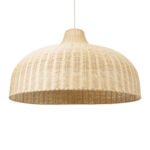 GLOBOSTAR® AFURU 01829 Boho Κρεμαστό Φωτιστικό Οροφής με Ντουί 1 x E27 AC 220-240V IP20 - Μπεζ - Μ100 x Π100 x Υ60cm - Image 2