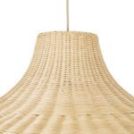 GLOBOSTAR® AFURU 01829 Boho Κρεμαστό Φωτιστικό Οροφής με Ντουί 1 x E27 AC 220-240V IP20 - Μπεζ - Μ100 x Π100 x Υ60cm - Image 8