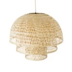 GLOBOSTAR® HIROKA 01836 Boho Κρεμαστό Φωτιστικό Οροφής με Ντουί 1 x E27 AC 220-240V IP20 - Μπεζ - Μ60 x Π60 x Υ50cm - Image 7