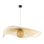 GLOBOSTAR® CINNABAR 01838 Boho Κρεμαστό Φωτιστικό Οροφής με Ντουί 1 x E27 AC 220-240V IP20 - Μπεζ - Μ100 x Π100 x Υ21cm - Image 4