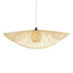 GLOBOSTAR® CINNABAR 01838 Boho Κρεμαστό Φωτιστικό Οροφής με Ντουί 1 x E27 AC 220-240V IP20 - Μπεζ - Μ100 x Π100 x Υ21cm - Image 5