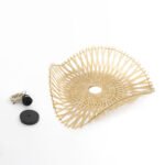 GLOBOSTAR® MELEMELE 01839 Boho Κρεμαστό Φωτιστικό Οροφής με Ντουί 1 x E27 AC 220-240V IP20 - Μπεζ - Μ35 x Π35 x Υ4cm - Image 10