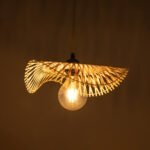 GLOBOSTAR® MELEMELE 01839 Boho Κρεμαστό Φωτιστικό Οροφής με Ντουί 1 x E27 AC 220-240V IP20 - Μπεζ - Μ35 x Π35 x Υ4cm - Image 3